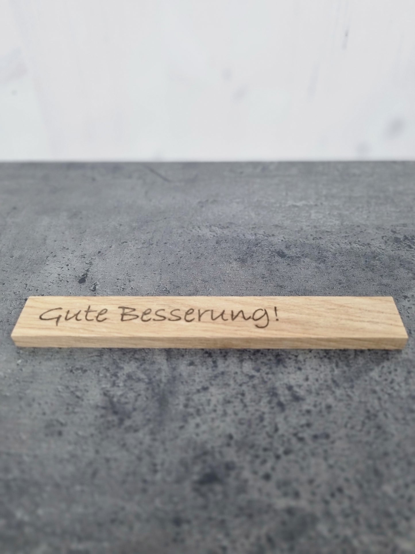 Gute Besserung - Lasergravierte Holz-Sticks