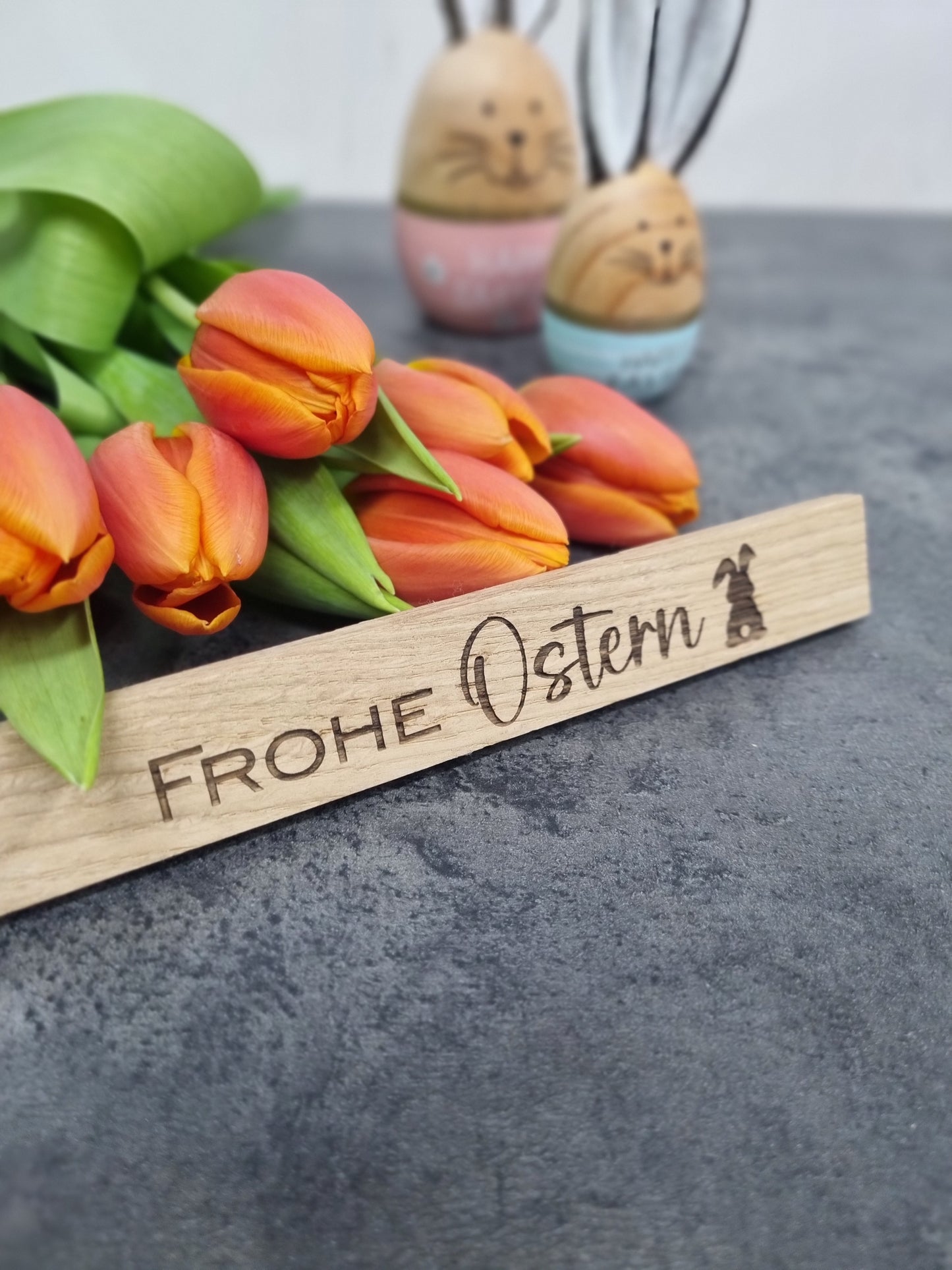 Frohe Ostern - Lasergravierte Holz-Sticks