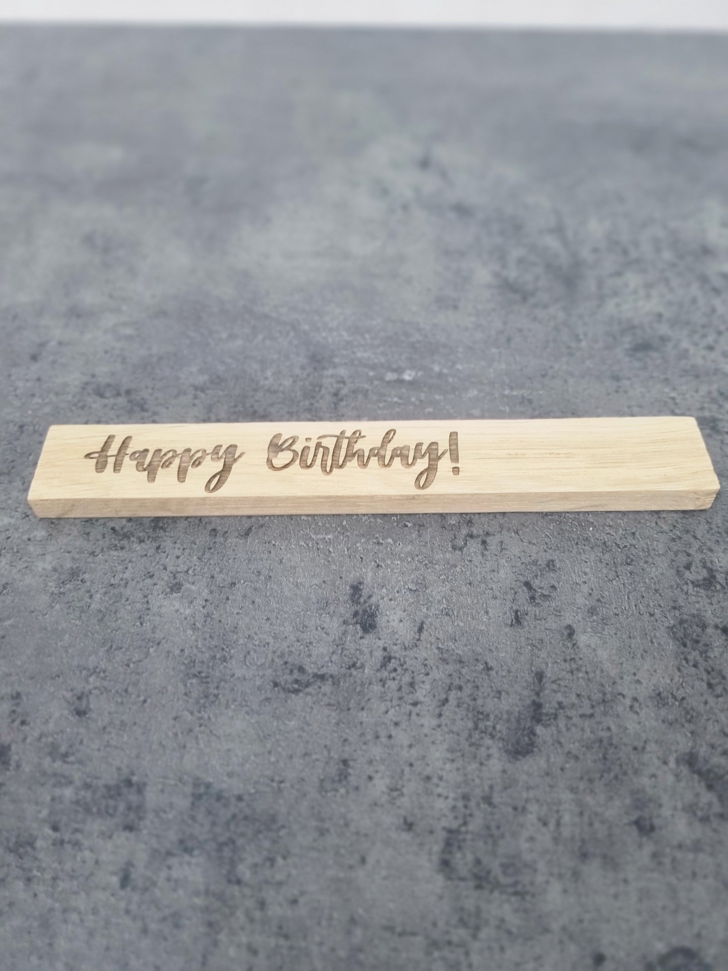 Happy Birthday - Lasergravierte Holzsticks