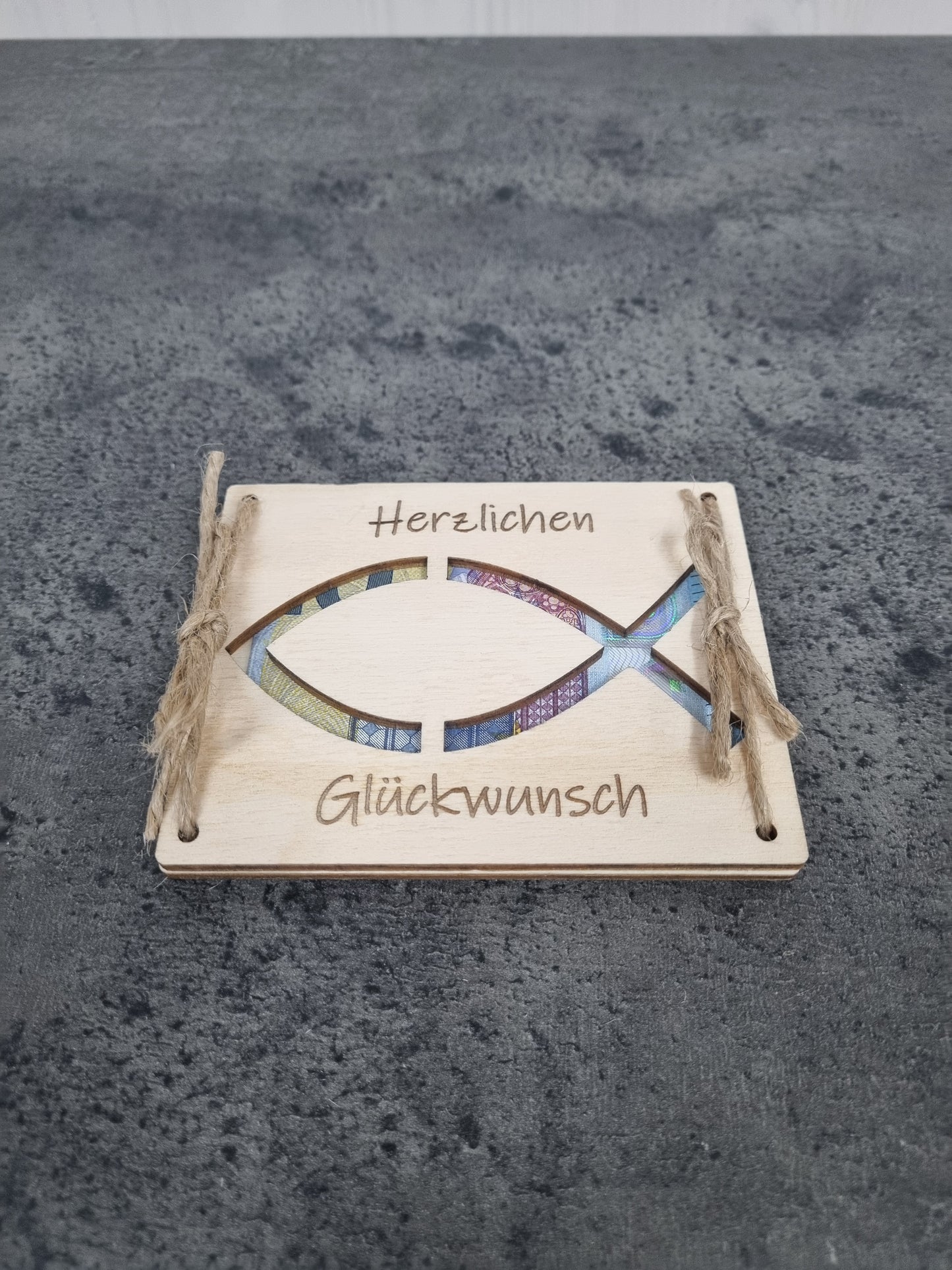 Geldgeschenkverpackung zur Konfirmation / Kommunion / Taufe