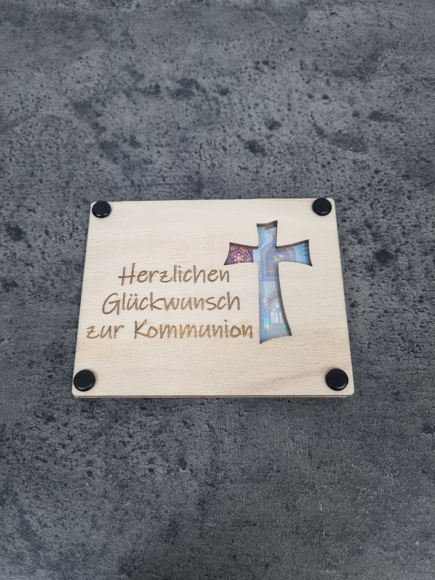 Geldgeschenkverpackung zur Konfirmation / Kommunion / Taufe