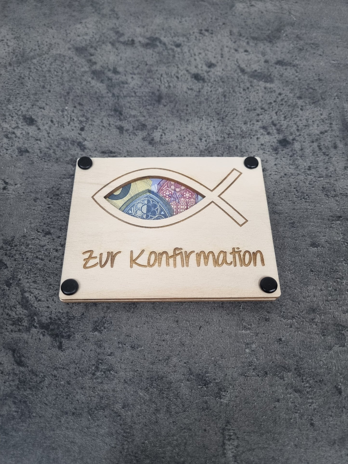 Geldgeschenkverpackung zur Konfirmation / Kommunion / Taufe