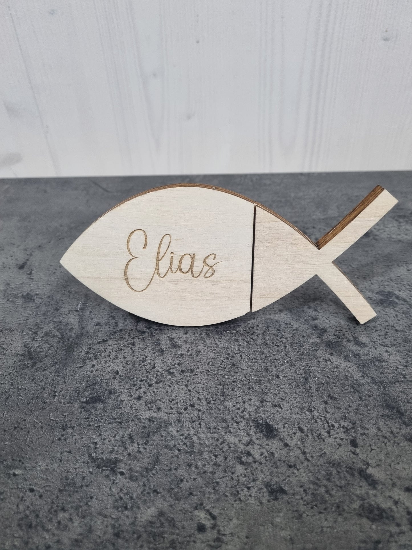 Personalisierter Fisch als Geldgeschenkverpackung Konfirmation / Kommunion / Taufe