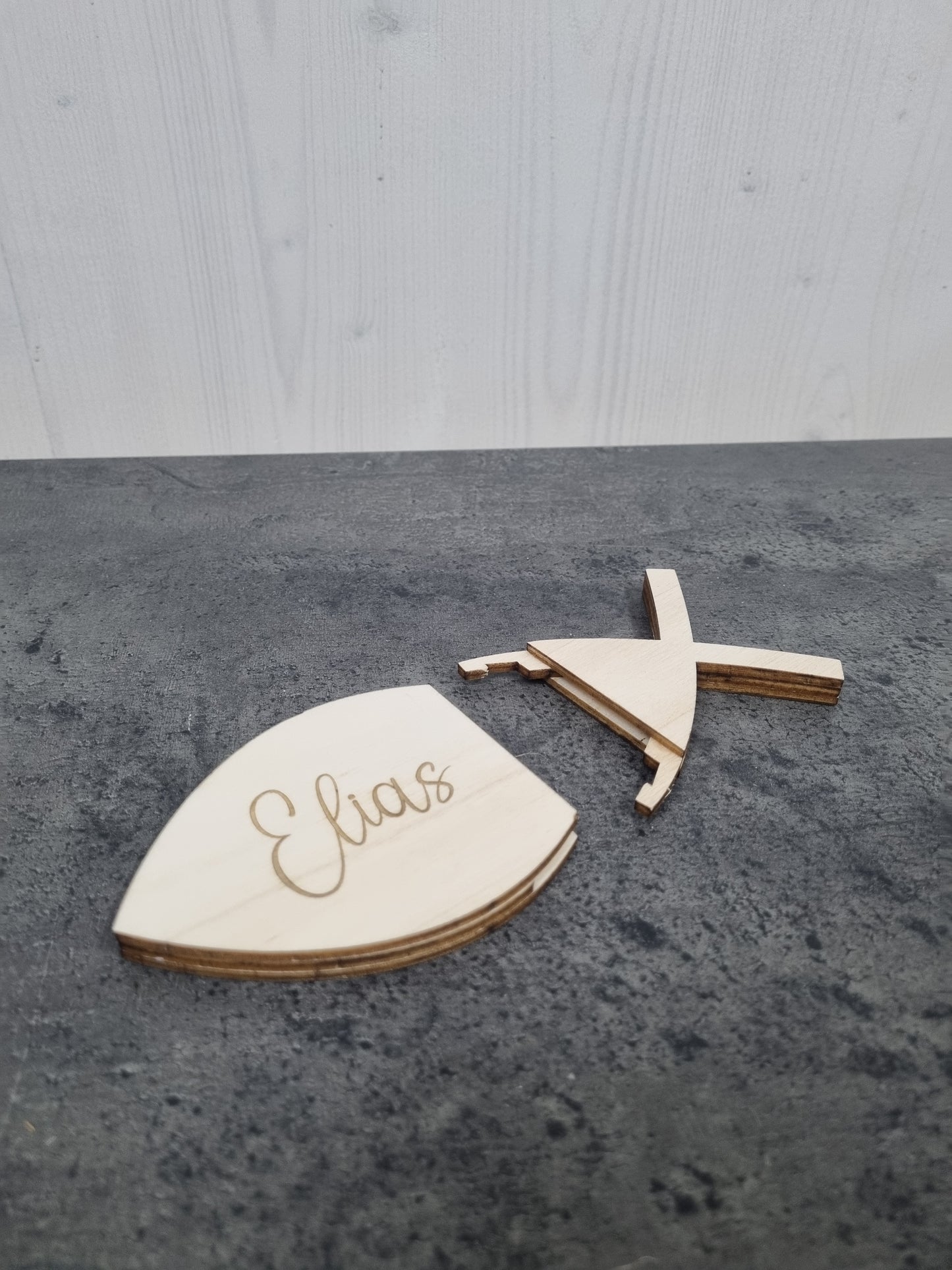 Personalisierter Fisch als Geldgeschenkverpackung Konfirmation / Kommunion / Taufe