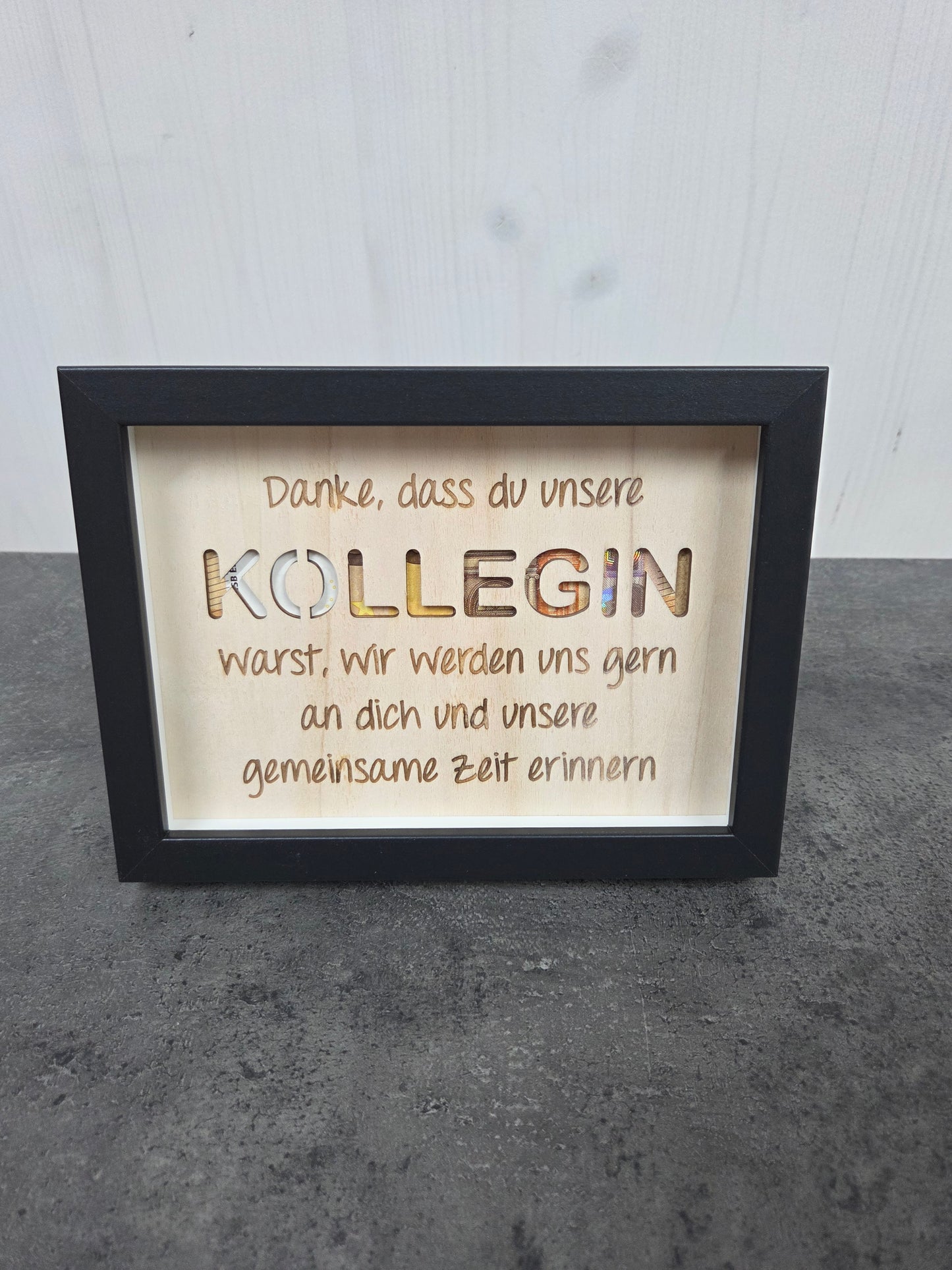 "Danke, dass du unsere"- Abschiedsgeschenk Arbeitskollege/in