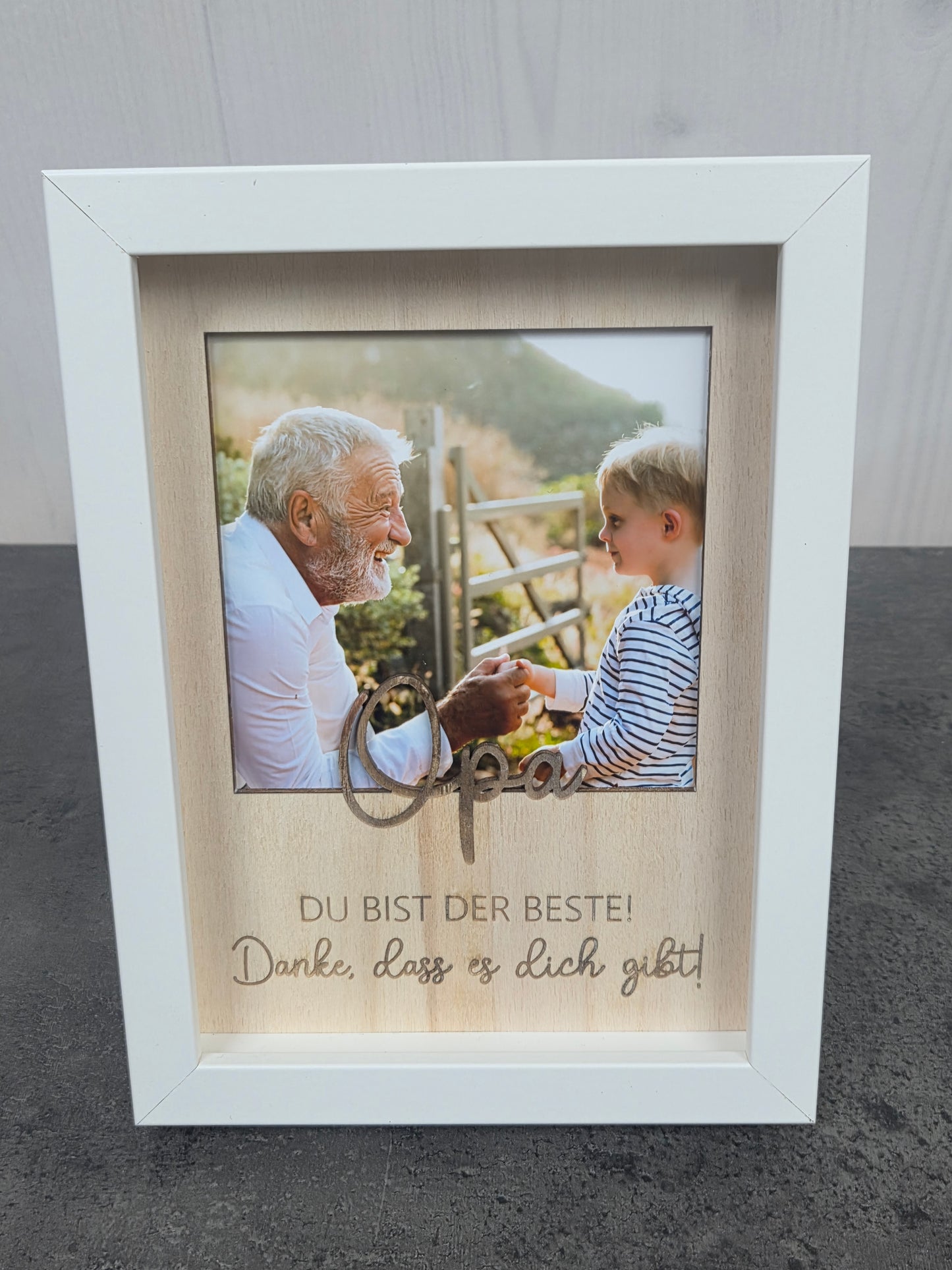 Personalisiertes Bilderrahmen-Geschenk: Die beste Oma, der beste Opa, Mama oder Papa