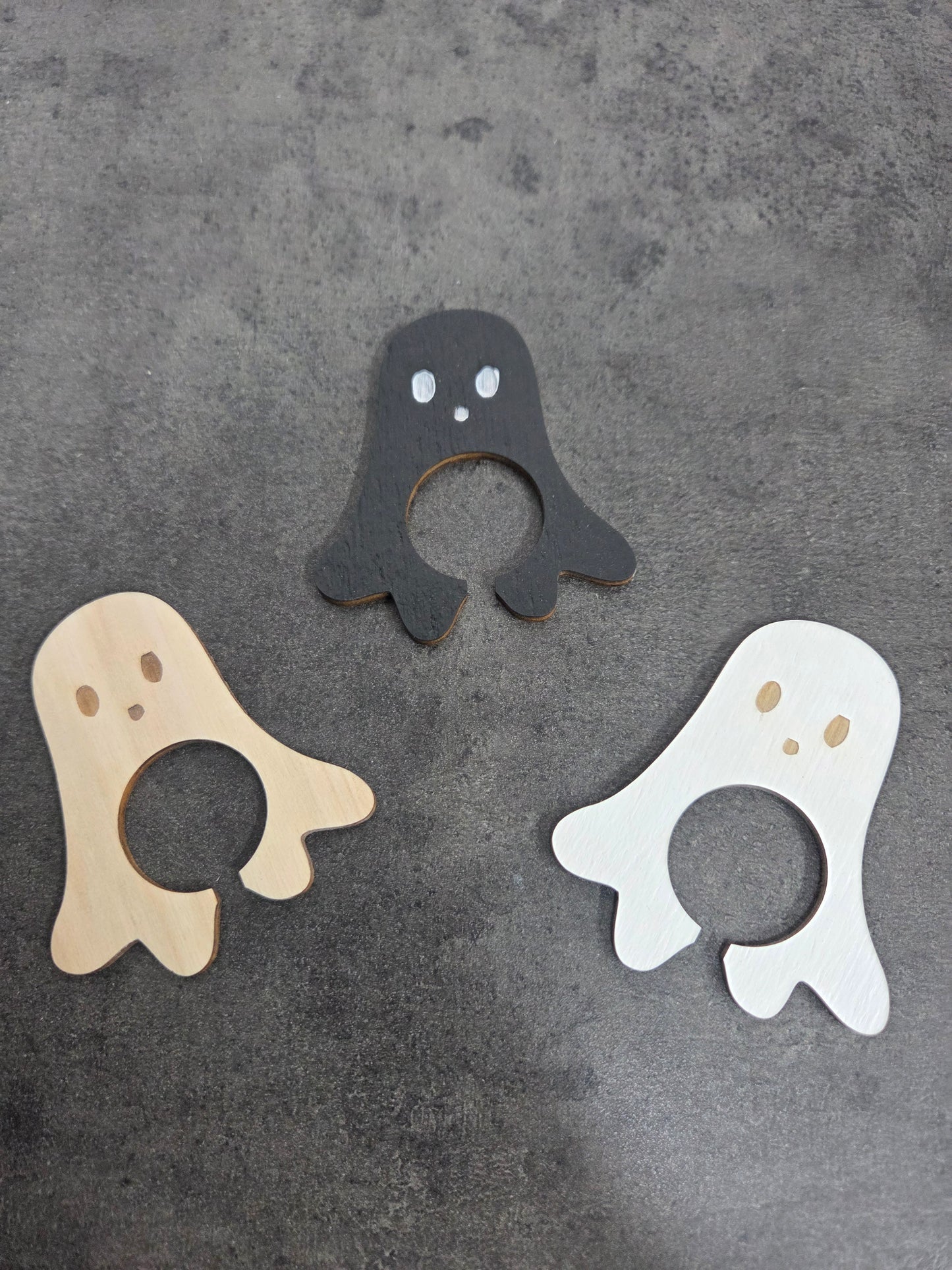 Gruseliges Lolli-Gespenst aus Holz