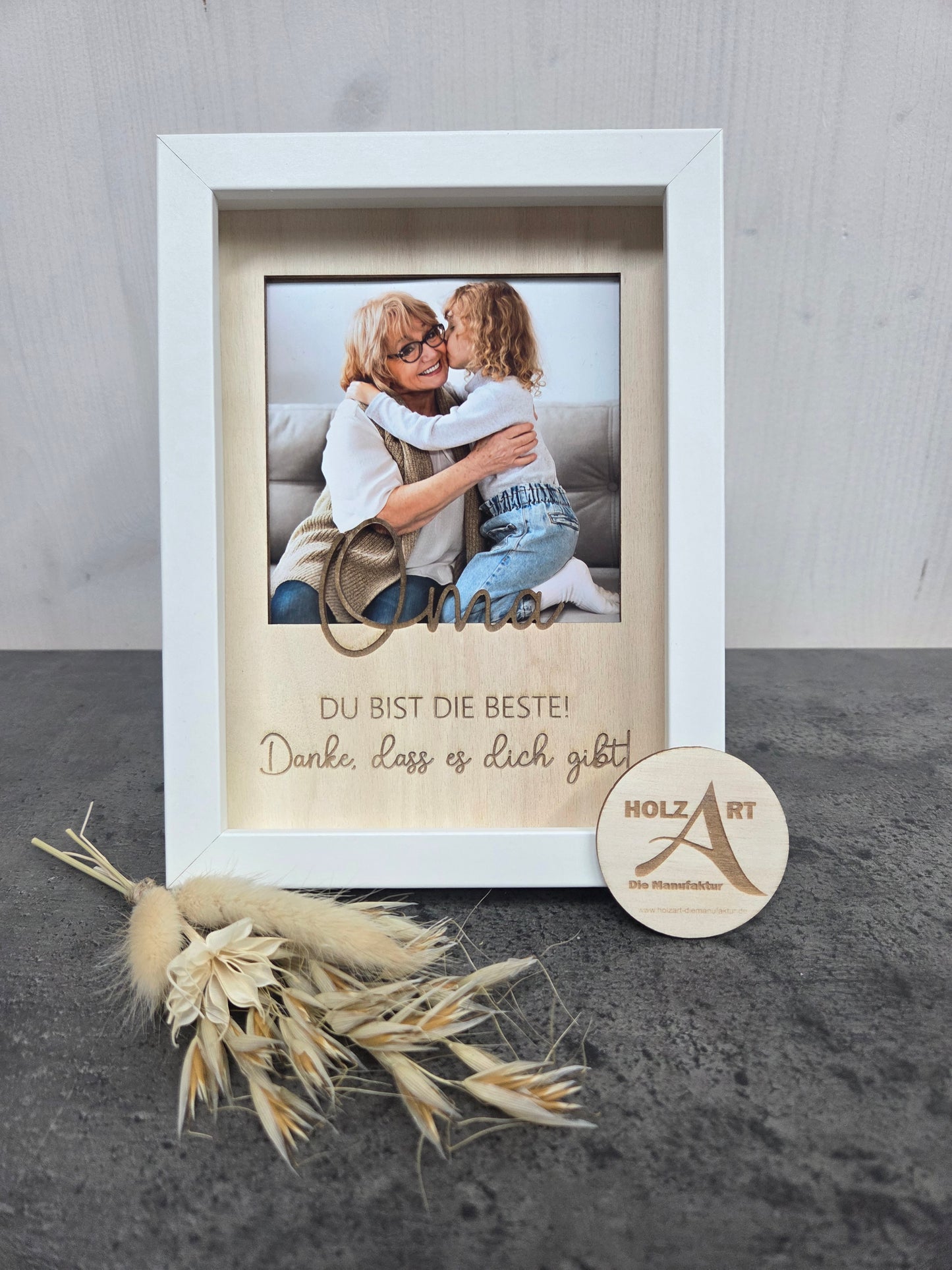 Personalisiertes Bilderrahmen-Geschenk: Die beste Oma, der beste Opa, Mama oder Papa