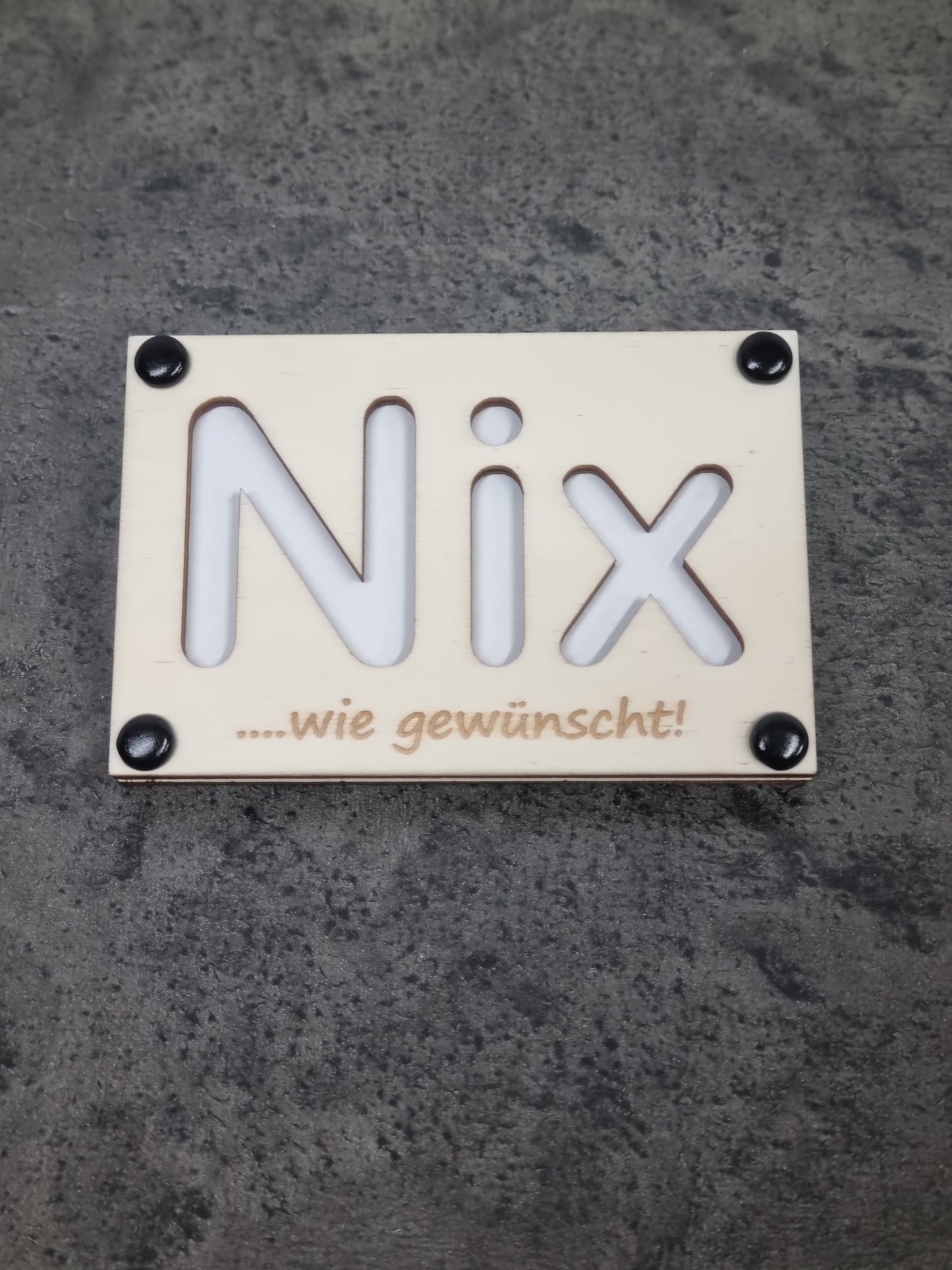 "Nix" ..... wie gewünscht! Geschenkverpackung für Geld oder Gutscheinkarten zu jedem Anlass