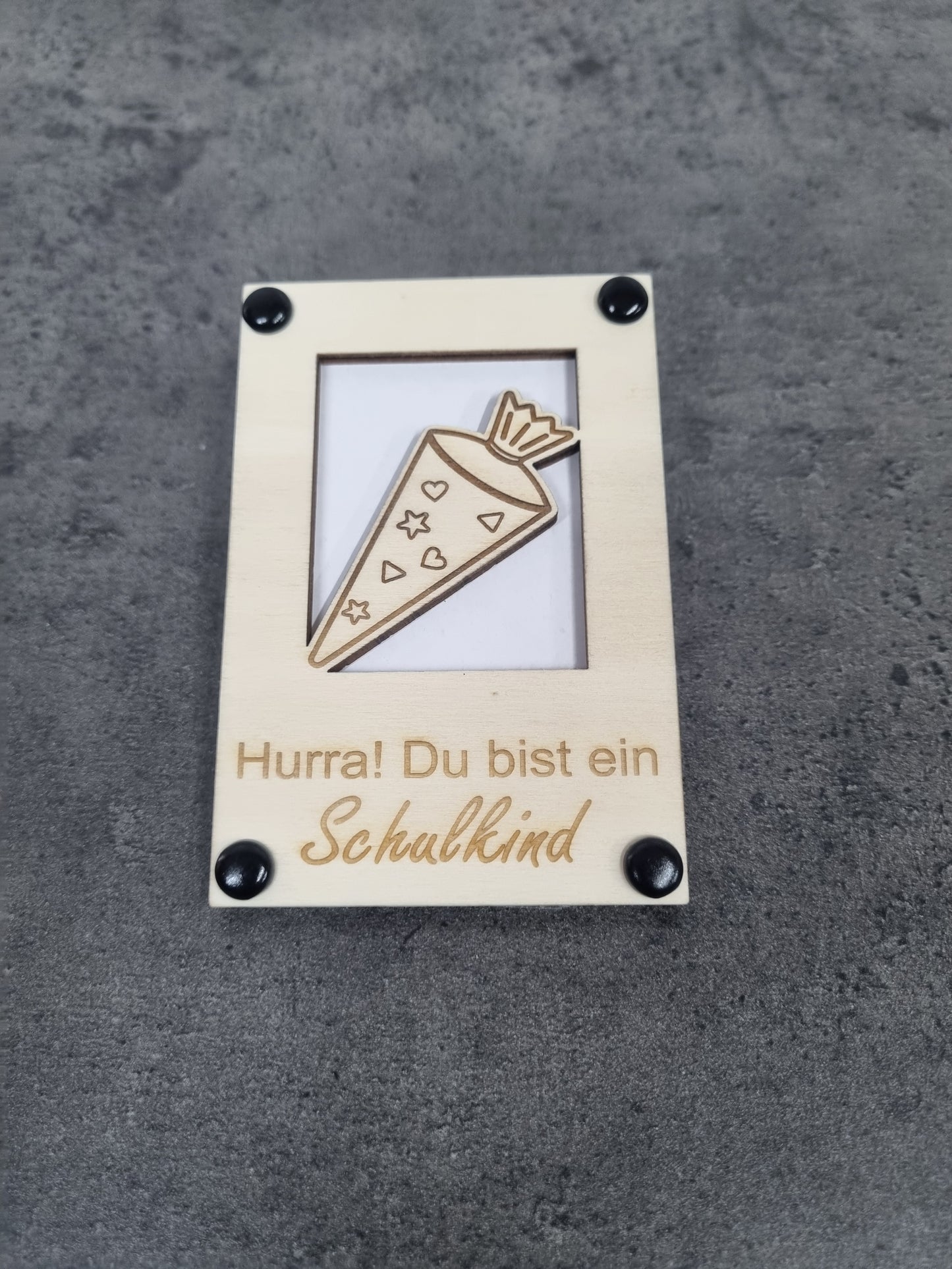 "Hurra! Du bist ein Schulkind" Geschenkverpackung für Geld oder Gutscheinkarten zur Einschulung