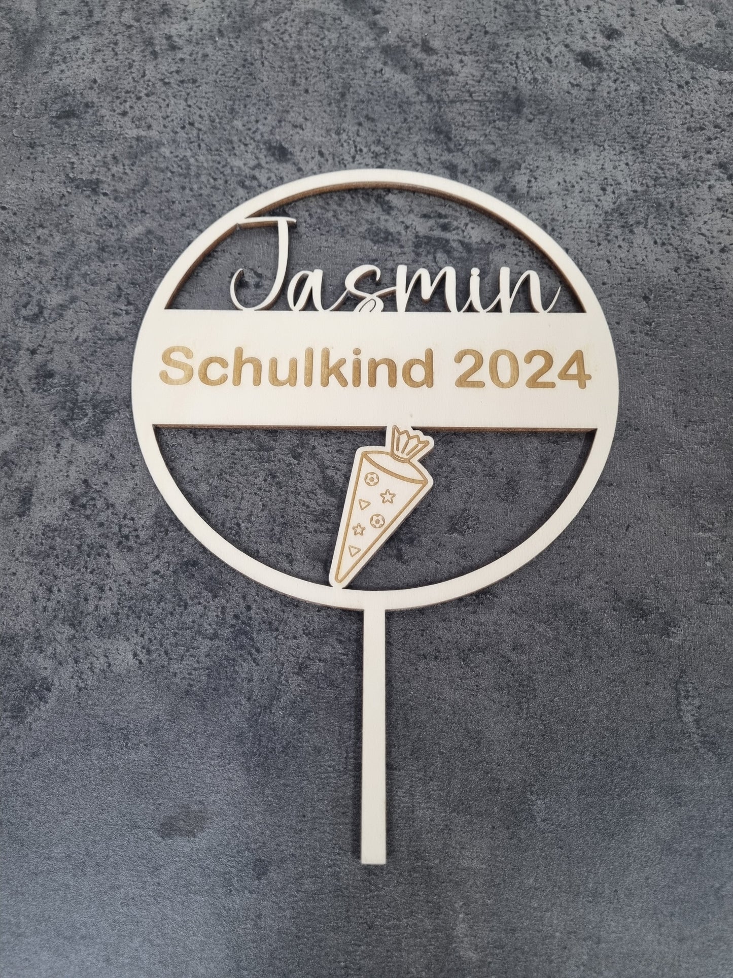 Torten Deko / Cake Topper Schulkind