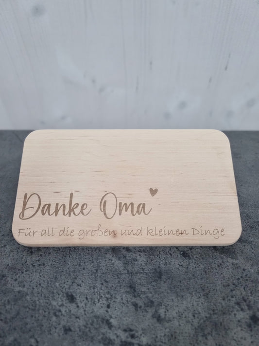 Frühstücksbrettchen "Danke Oma/Opa/Mama/Papa"