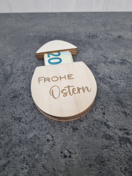 Geldgeschenk im Osterei