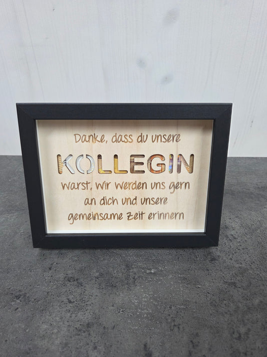 "Danke, dass du unsere"- Abschiedsgeschenk Arbeitskollege/in