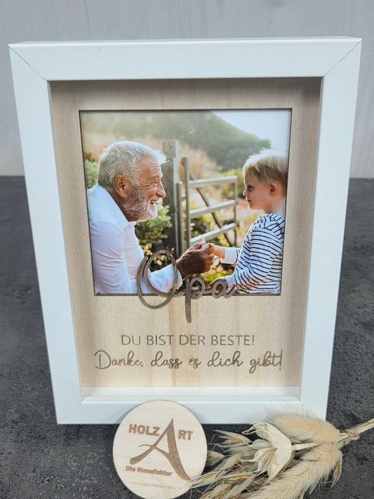 Personalisiertes Bilderrahmen-Geschenk: Die beste Oma, der beste Opa, Mama oder Papa