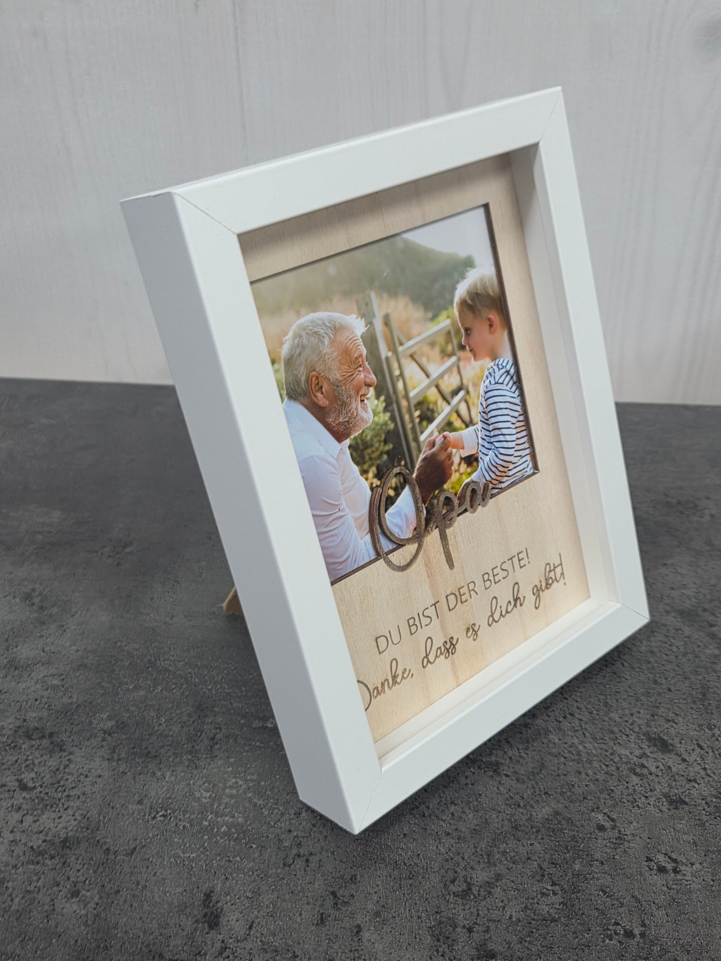 Personalisiertes Bilderrahmen-Geschenk: Die beste Oma, der beste Opa, Mama oder Papa