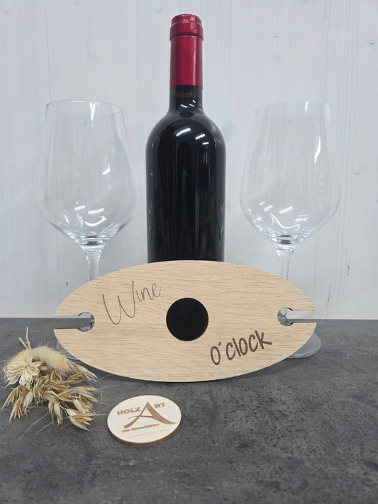 "Wine o´clock" Weinglashalter