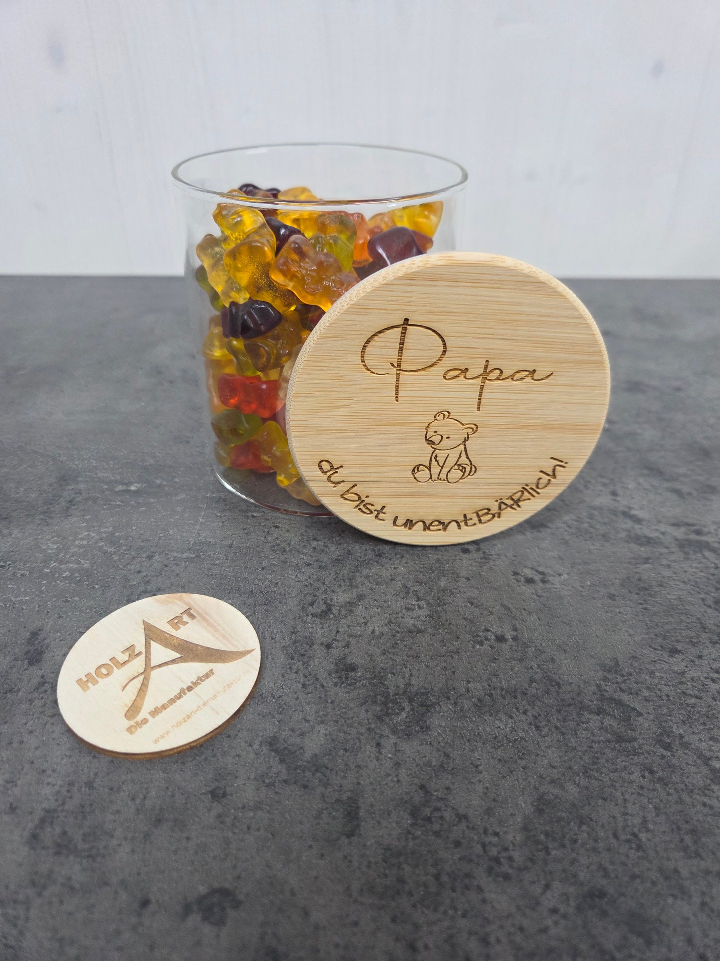 Vorratsglas „Papa, du bist unentBÄRLich“ – Das bärenstarke Geschenk zum Vatertag