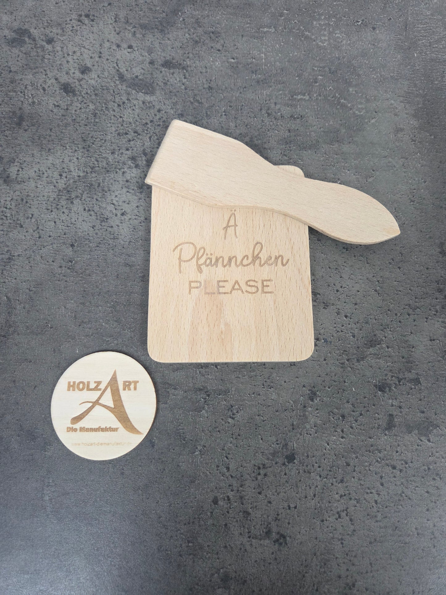 Raclette Zubehör Set aus Holz: Hochwertige Raclette Pfännchen Untersetzer aus Buchenholz mit Schaber