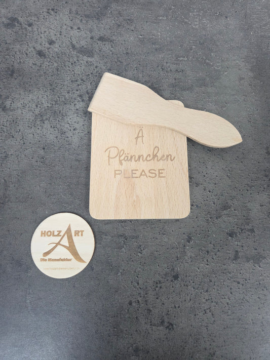 Raclette Zubehör Set aus Holz: Hochwertige Raclette Pfännchen Untersetzer aus Buchenholz mit Schaber