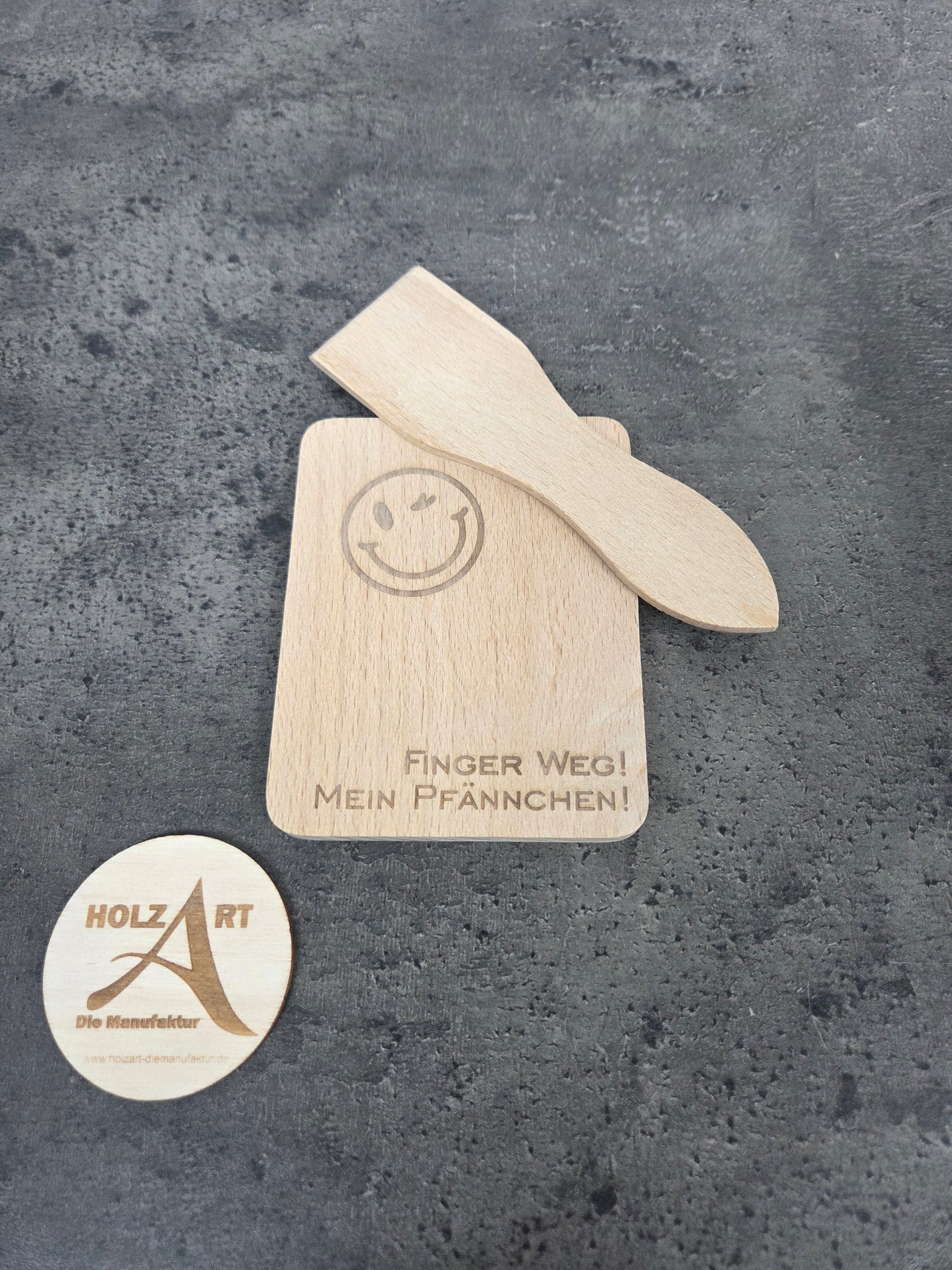 Raclette Zubehör Set aus Holz: Hochwertige Raclette Pfännchen Untersetzer aus Buchenholz mit Schaber