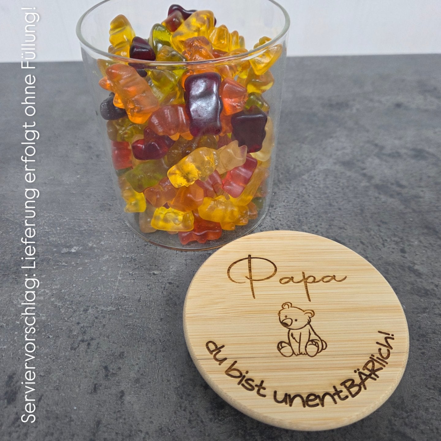 Vorratsglas „Papa, du bist unentBÄRLich“ – Das bärenstarke Geschenk zum Vatertag