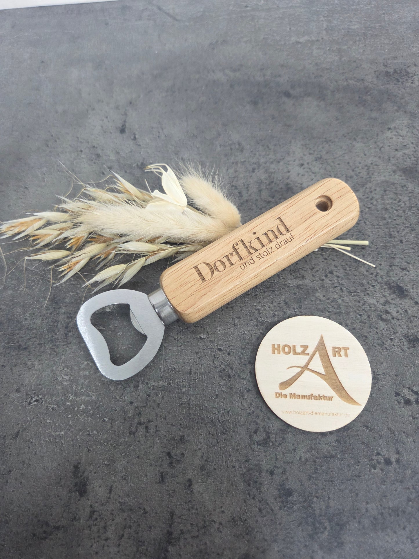 "Dorfkind und stolz drauf" Flaschenöffner